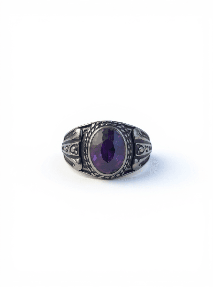 Oval Amethyst Ring