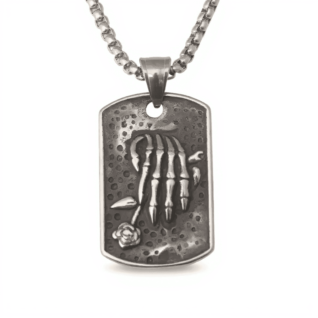 Eternal Bloom Skeleton Pendant