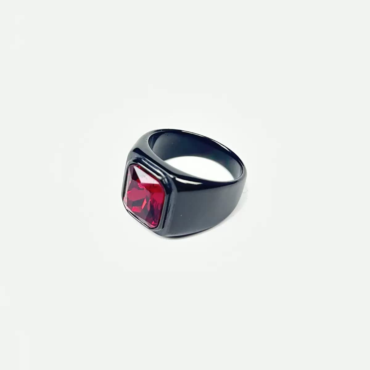 Crimson Sovereign Signet Ring